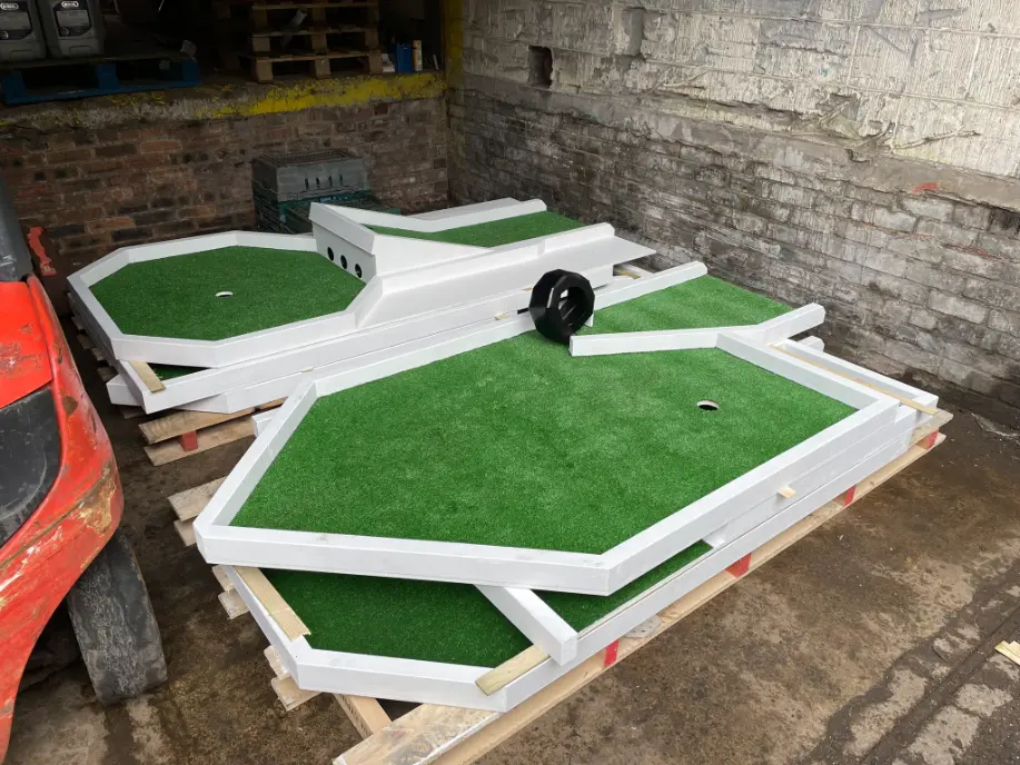 Custom joinery in Argyll. Mini golf course.